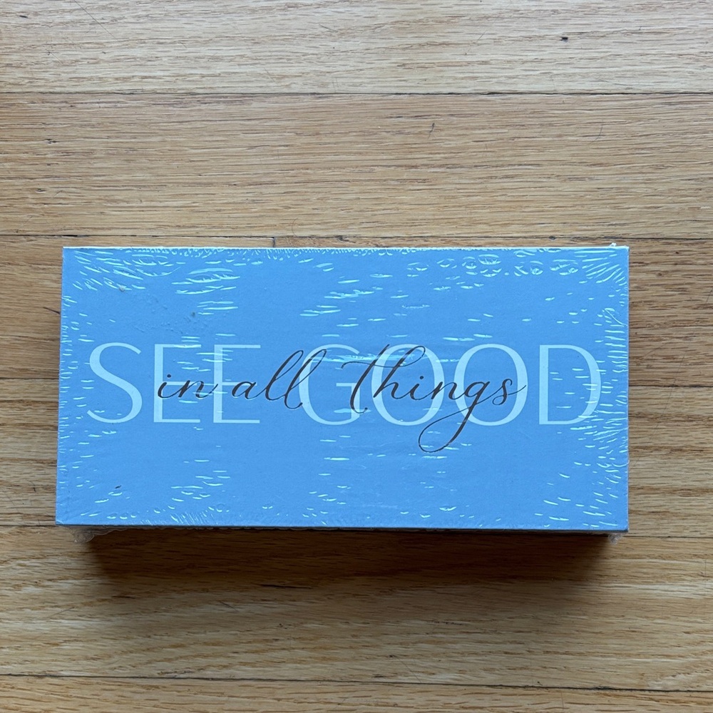 Blue Inspirational Wooden Sign
